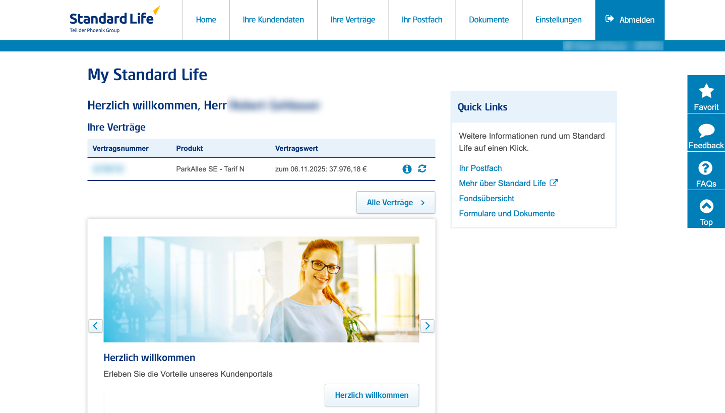 Standard Life Kundenportal